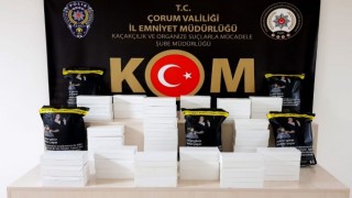 Çorum polisinden kaçak sigara operasyonu