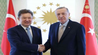 Cumhurbaşkanı Erdoğan, Gazprom Başkanı Millerı kabul etti