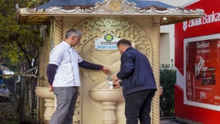 Diyarbakırda İkram Çeşmesinden sıcak çorba akmaya başladı