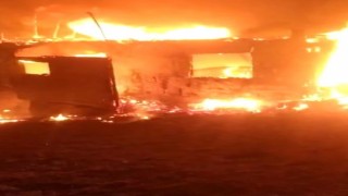 Domaniçte tek katlı ev alevlere teslim oldu