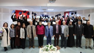 DPÜde bilge annelerin mezuniyet heyecanı