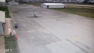 Düşen uçağın havalimanındaki son görüntüsü ortaya çıktı