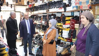 Düziçi İlçe Kaymakamı Turgay İlhan, esnafları ziyaret etti