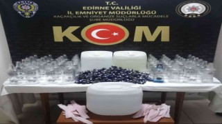 Edirnede yılbaşı öncesi operasyon: Piyasaya süremeden yakalandılar