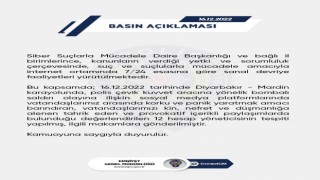 EGM: Diyarbakır-Mardin karayolunda meydana gelen saldırıya ilişkin provokatif içerikli paylaşımlarda bulunan 12 hesap tespit edildi”
