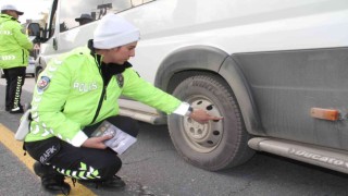 Elazığda kış lastiği denetimleri başladı