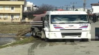 Enezde boş araziye vidanjörle atık su boşaltan şahsa idari işlem yapıldı