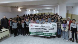 Erzincanda öğrencilere biyoçeşitlilik, biyokaçakçılık eğitimi verildi