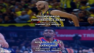 EuroLeaguede çift maç haftası Tivibuda