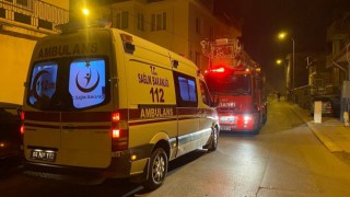 Evde çıkan yangında anne, baba ve çocuk dumandan etkilendi