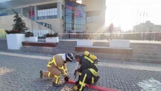 Forum Erzurum Alışveriş Merkezinden gerçeğini aratmayan tatbikat
