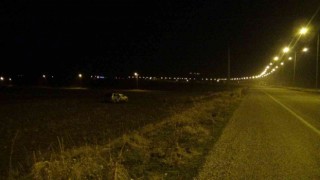 Gercüşte otomobil tarlaya uçtu: 1 yaralı
