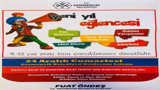 Germencikte çocuklar için yeni yıl eğlencesi düzenlenecek