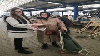 Gönende KADES uygulaması pazaryerinde tanıtıldı
