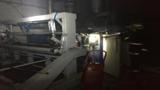 Halı fabrikasında çıkan yangın söndürüldü