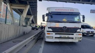 Haramiderede tırın çarptığı elektrikli bisiklet sürücüsü öldü