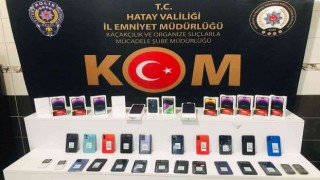 Hatayda 38 adet kaçak cep telefonu ele geçirildi