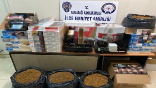 Hatayda kaçak tütün ve makaron operasyonu
