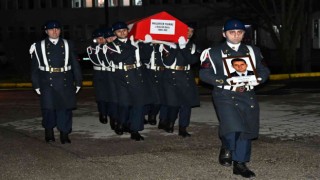 Hayatını kaybeden astsubay törenle memleketine uğurlandı