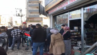 İş yerinin duvarı ile araç arasında sıkışan şahıs yaralandı