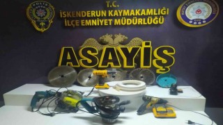 İskenderunda işyerine giren hırsızlık şüphelisi yakalandı