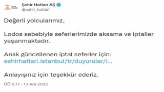 İstanbulda şiddetli lodos vapur seferlerini aksattı