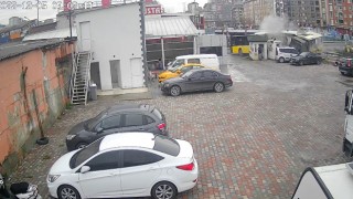 İstanbuldaki tramvay kazası güvenlik kamerasına yansıdı