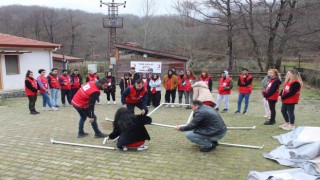 Istranca Dağı eteklerinde afet eğitimi