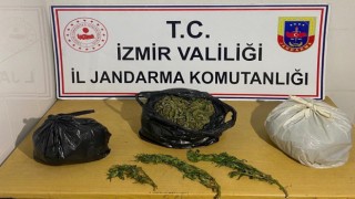 İzmirde uyuşturucu tacirine jandarmadan operasyon