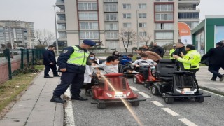 Jandarmadan Malatyada uygulamalı trafik eğitimi