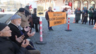 Kadınlar koca cinayetine kurban giden Eceyi ölüm yıldönümünde andı