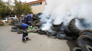 Kahramanmaraşta 220 ton lastik geri dönüşüme kazandırıldı