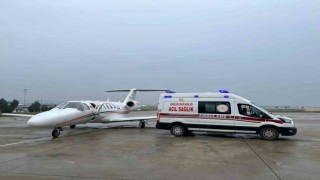 Kalp hastası iki günlük bebek ambulans uçakla Konyaya gönderildi