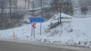 Karabükte kar yağışı etkili oluyor