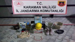 Karamanda kaçak kazı operasyonu
