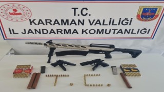 Karamanda kaçak silah operasyonu