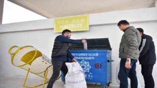 Karesi Belediyesi atık getirme merkezine ilk atıklar geldi
