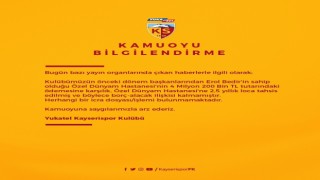 Kayserispor, eski başkana loca sattı