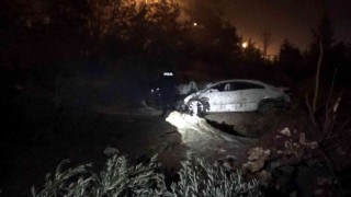 Kiliste otomobil zeytin bahçesine uçtu: 2 ağır yaralı