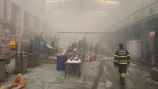 Kırıkkalede madeni yağ fabrikasında yangın