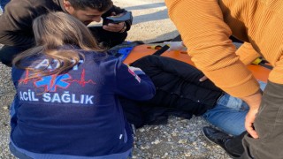 Kontrolden çıkan otomobil takla attı: 1 yaralı