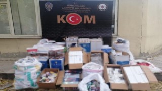 Konyada kaçak tütün ve makaron operasyonu