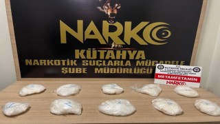 Kütahyada valize zulalanmış halde 2 kilogram metamfetamin ele geçirildi