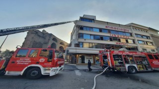 Lokantada yangın çıktı, ekipler seferber oldu