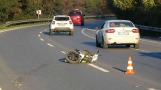 Manavgatta otomobil ile çarpışan motosiklet sürücüsü hayatını kaybetti