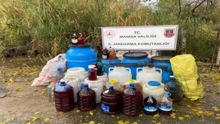 Manisada bin litre sahte alkol ele geçirildi