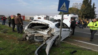 Manisada zincirleme kaza: 2si çocuk 8 yaralı