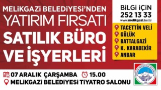 Melikgazide 22 adet ofis ve işyeri ihalesi için son 2 gün