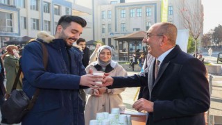 Meram Gençlik Meclisinden öğrencilere çorba ikramı