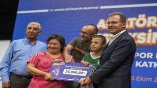 Mersinde amatör spor kulüplerine 4 milyon 354 bin lira nakdi destek